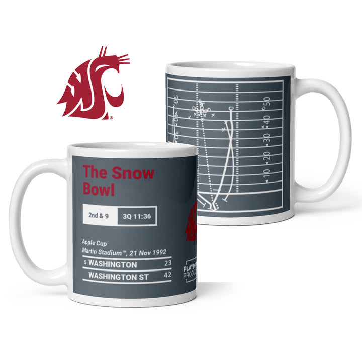 Washington State Football Greatest Plays Mug: The Snow Bowl (1992)