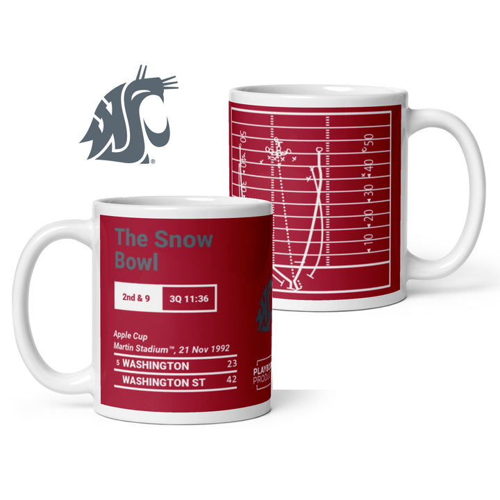 Washington State Football Greatest Plays Mug: The Snow Bowl (1992)