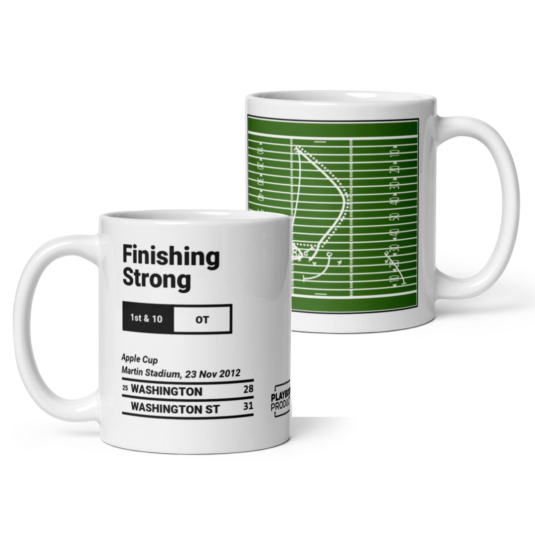 Greatest Washington State Football Plays Mug: Finishing Strong (2012)