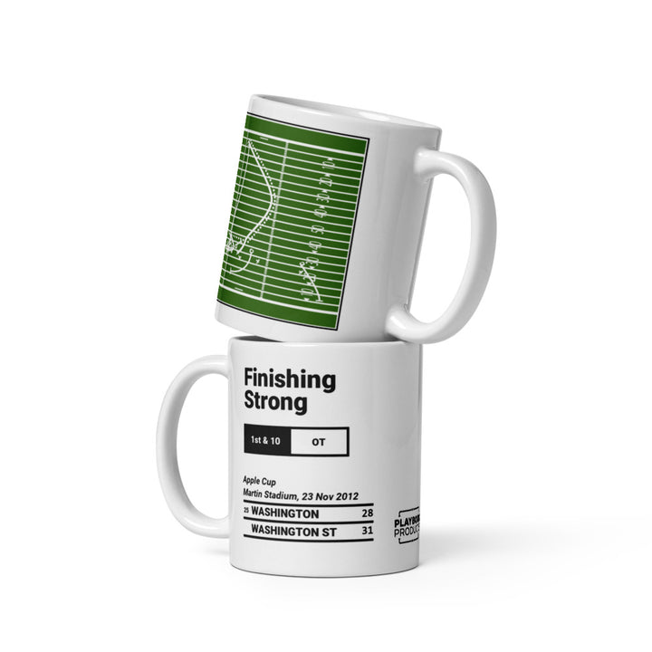 Greatest Washington State Football Plays Mug: Finishing Strong (2012)