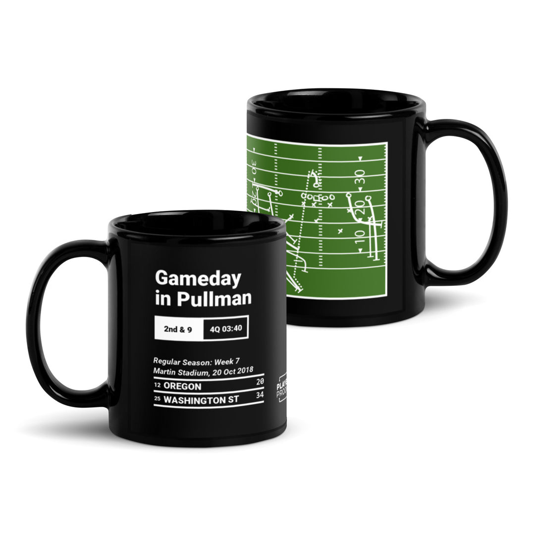 Greatest Washington State Football Plays Mug: Gameday in Pullman (2018)
