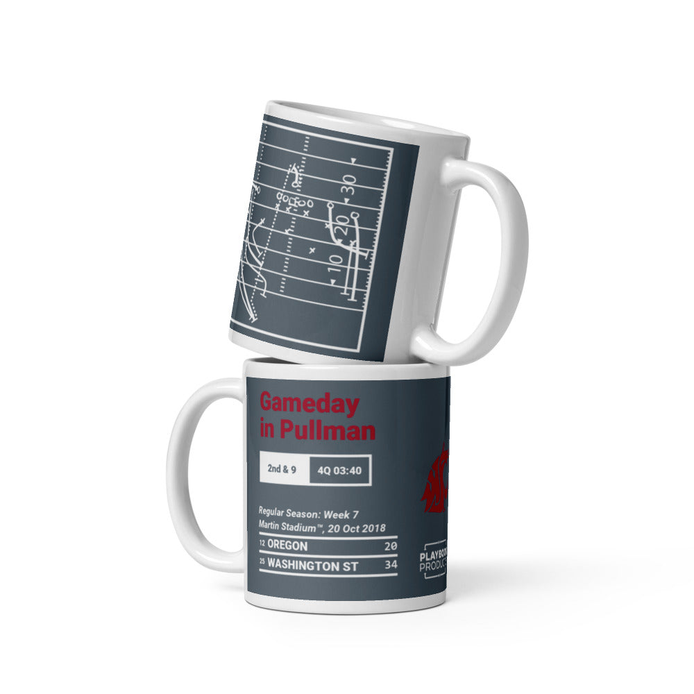 Washington State Football Greatest Plays Mug: Gameday in Pullman (2018)