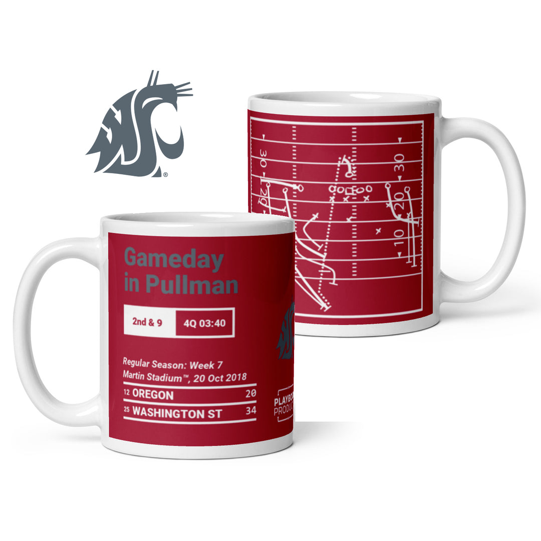 Washington State Football Greatest Plays Mug: Gameday in Pullman (2018)