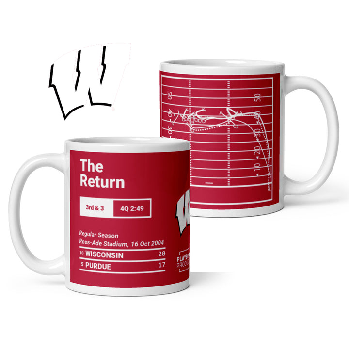 Wisconsin Football Greatest Plays Mug: The Return (2004)