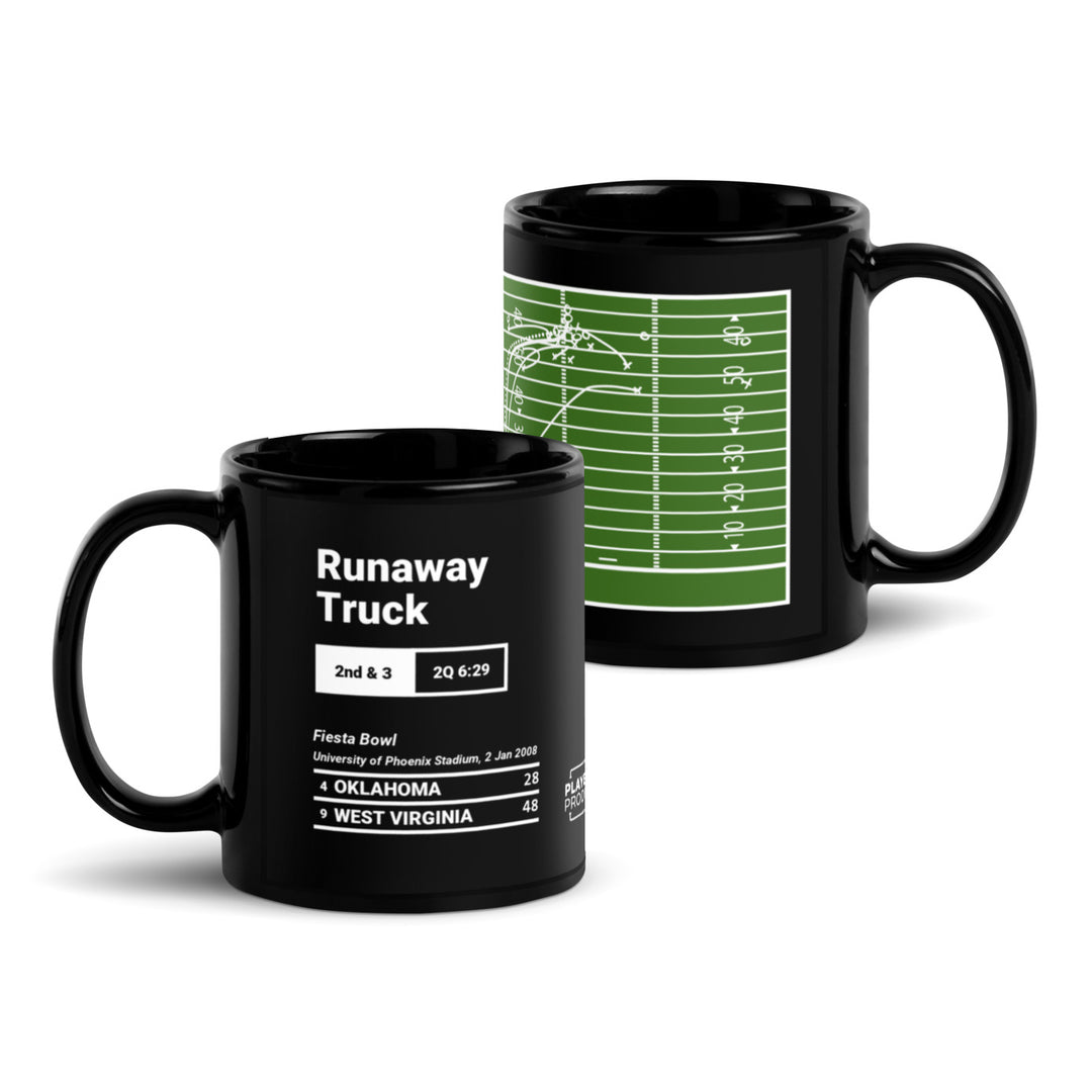 Greatest West Virginia Football Plays Mug: Runaway Truck (2008)