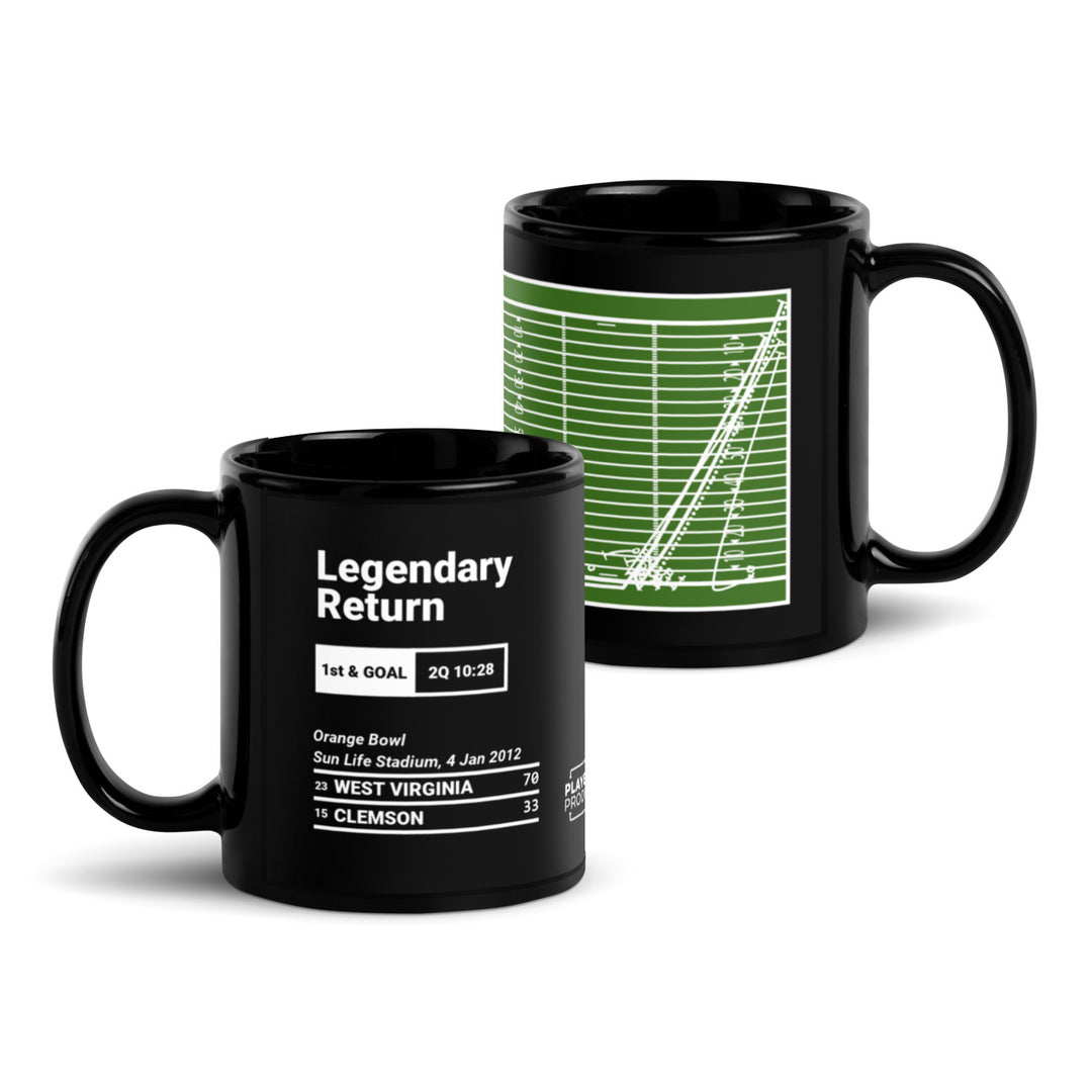 Greatest West Virginia Football Plays Mug: Legendary Return (2012)