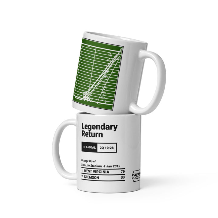 Greatest West Virginia Football Plays Mug: Legendary Return (2012)