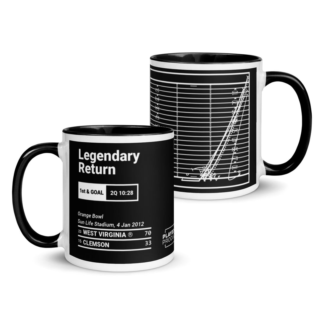 West Virginia Football Greatest Plays Mug: Legendary Return (2012)