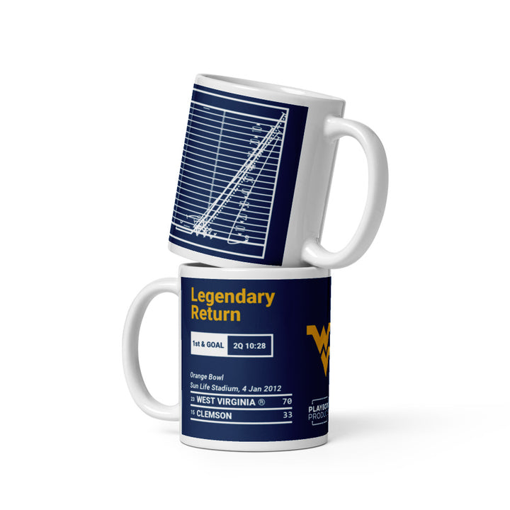 West Virginia Football Greatest Plays Mug: Legendary Return (2012)