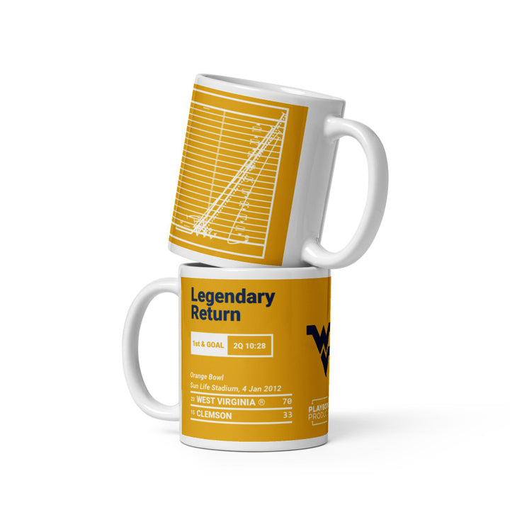 West Virginia Football Greatest Plays Mug: Legendary Return (2012)