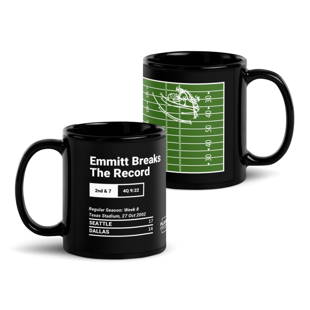Dallas Cowboys Greatest Plays Mug: Emmitt Breaks The Record (2002)