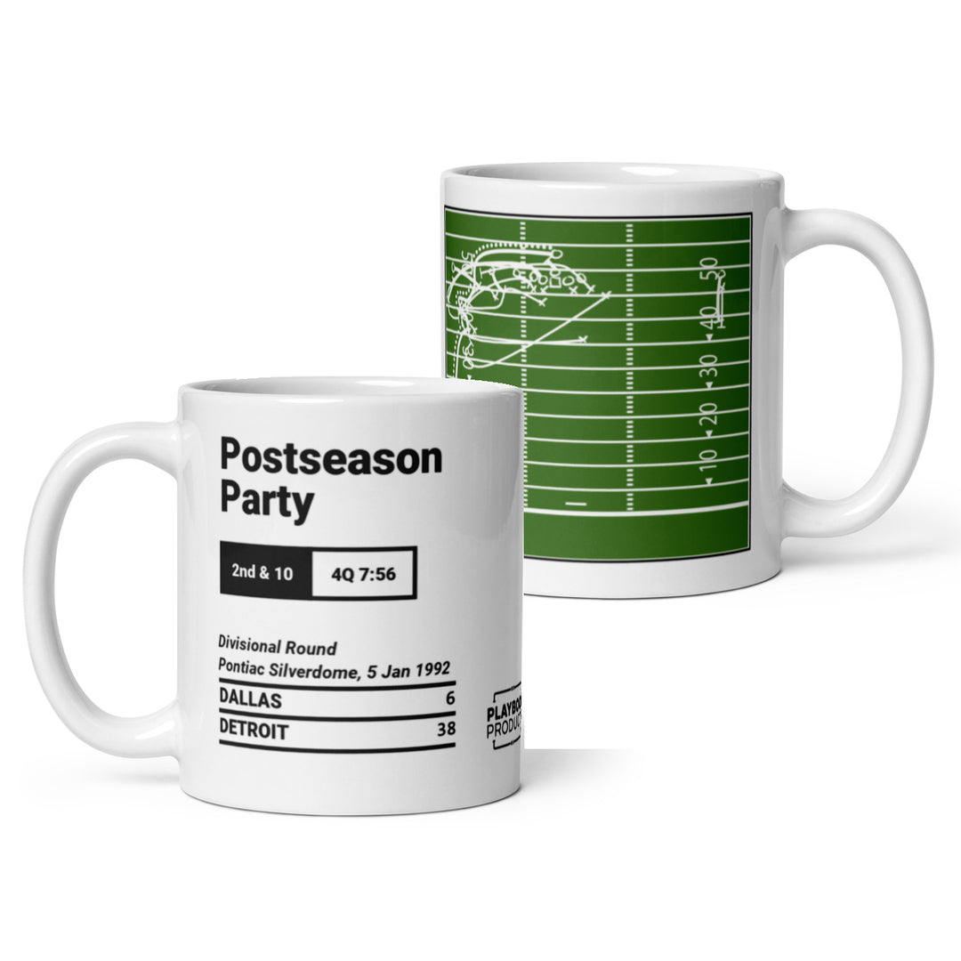 Detroit Lions Greatest Plays Mug: Postseason Party (1992)