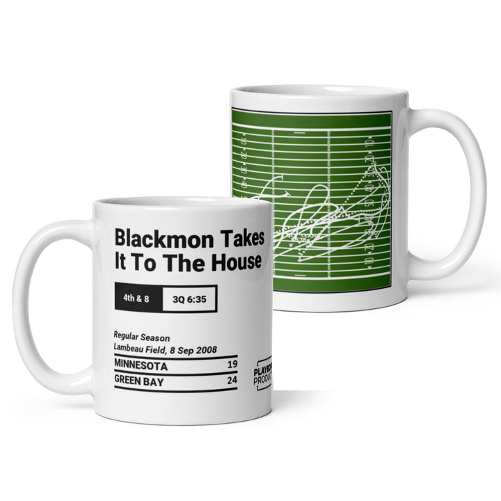 Green Bay Packers Greatest Plays Mug: Blackmon Takes It To The House (2008)