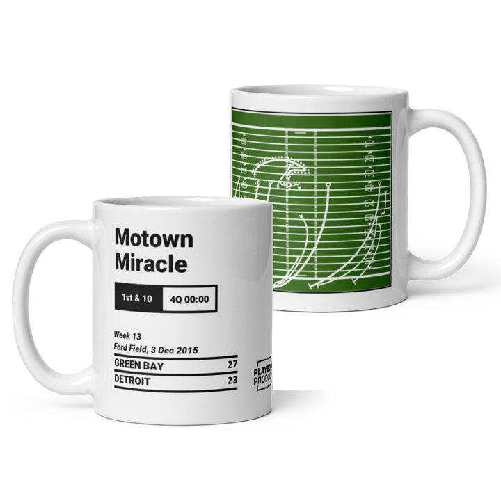 Green Bay Packers Greatest Plays Mug: Motown Miracle (2015)