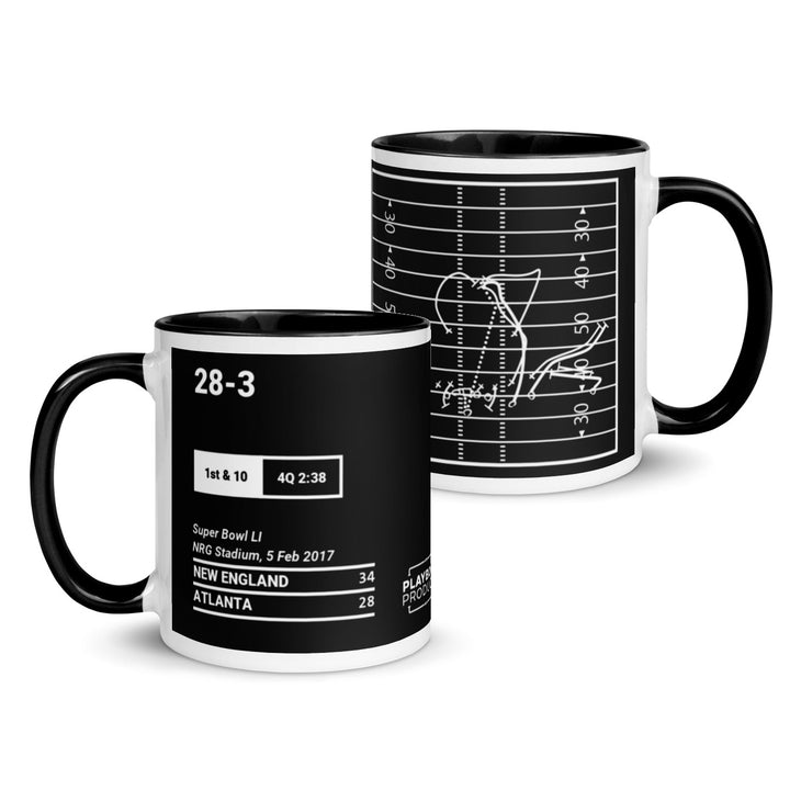 New England Patriots Greatest Plays Mug: 28-3 (2017)