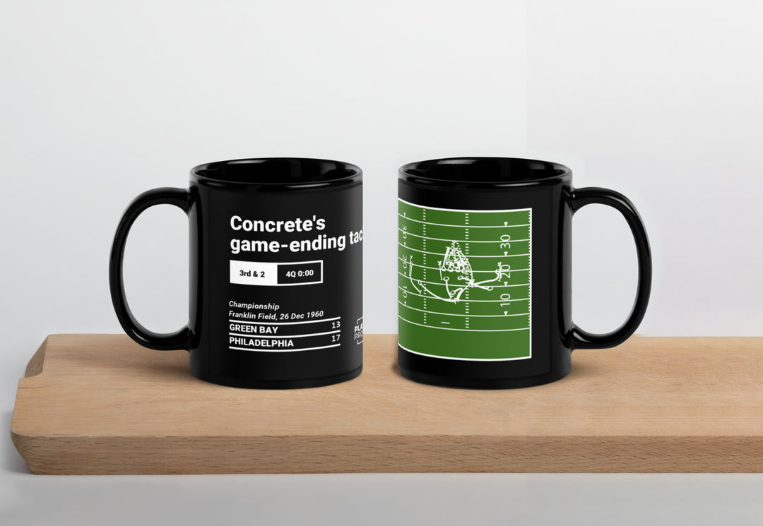 Philadelphia Eagles Greatest Plays Mug: Concrete's game-ending tackle (1960)