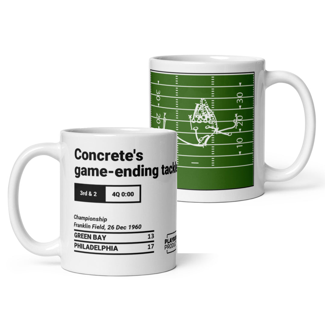 Philadelphia Eagles Greatest Plays Mug: Concrete's game-ending tackle (1960)