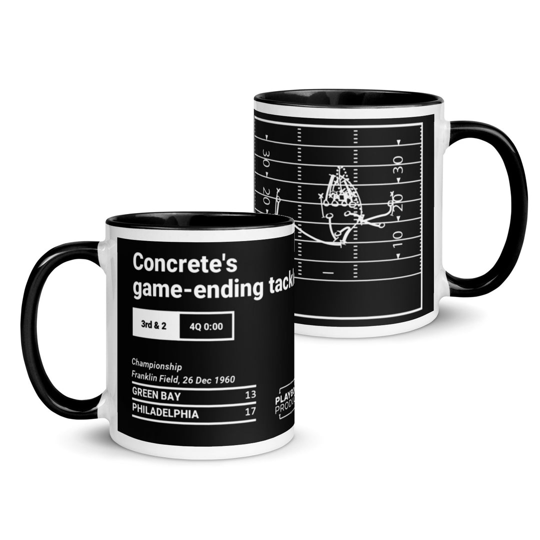 Philadelphia Eagles Greatest Plays Mug: Concrete's game-ending tackle (1960)