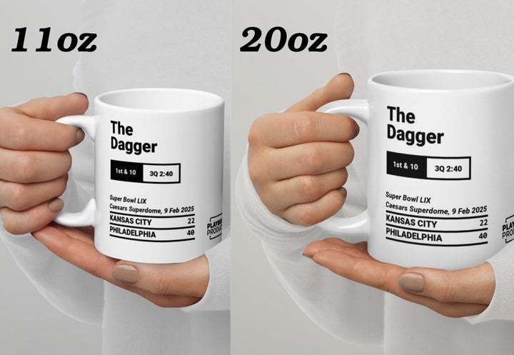 Philadelphia Eagles Greatest Plays Mug: The Dagger (2025)