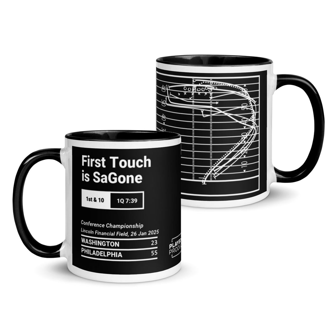 Philadelphia Eagles Greatest Plays Mug: First Touch is SaGone (2025)