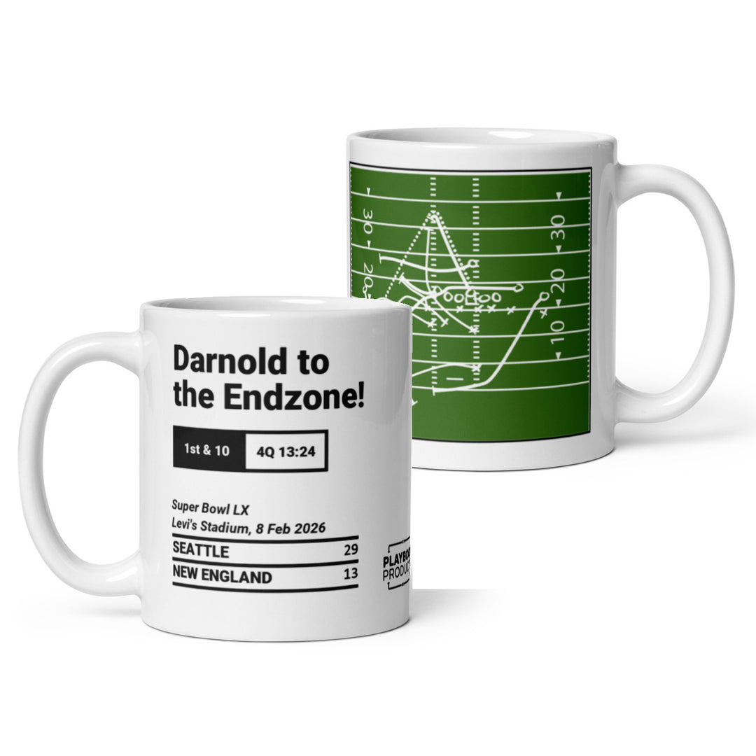 Seattle Seahawks Greatest Plays Mug: Darnold to the Endzone! (2026)