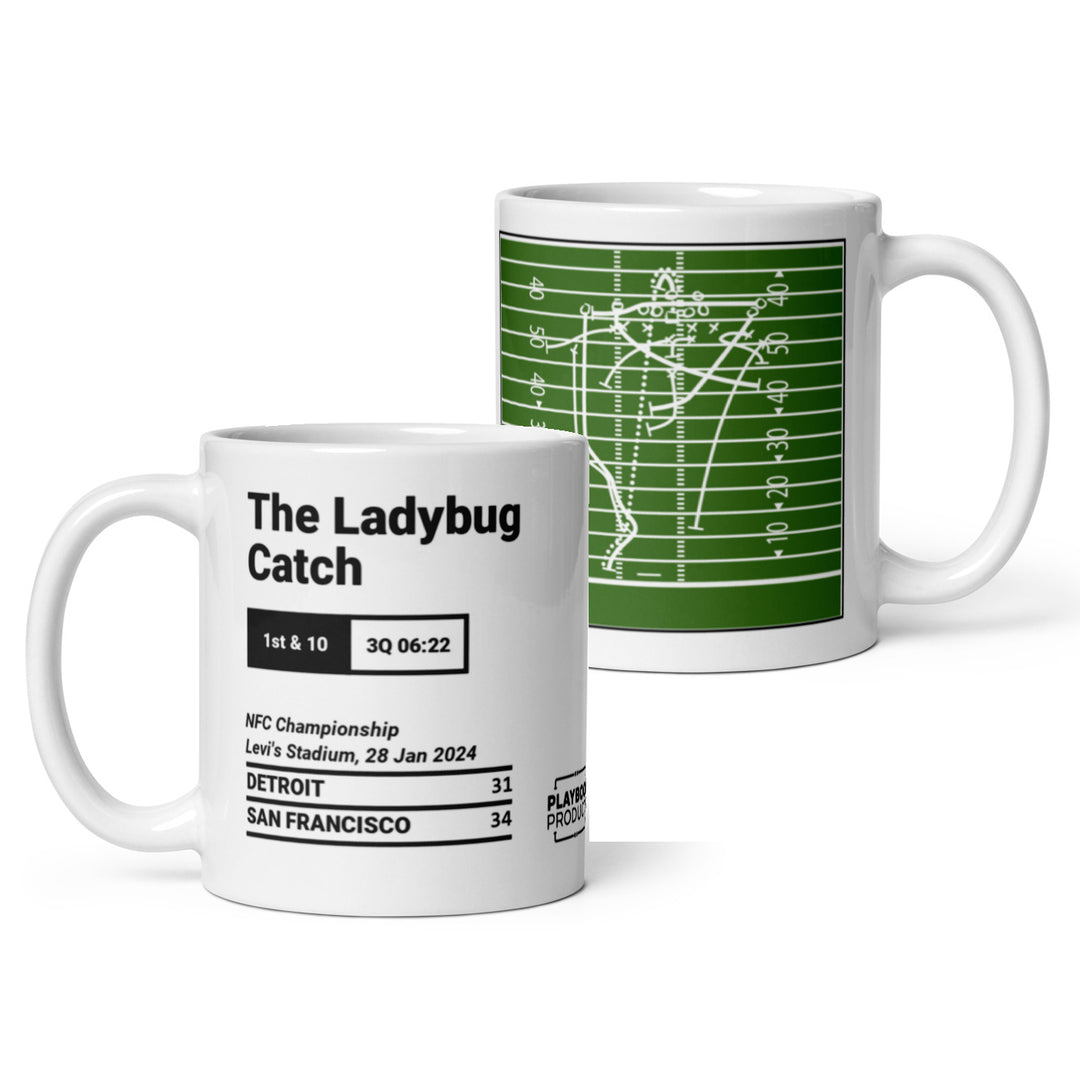 San Francisco 49ers Greatest Plays Mug: The Ladybug Catch (2024)