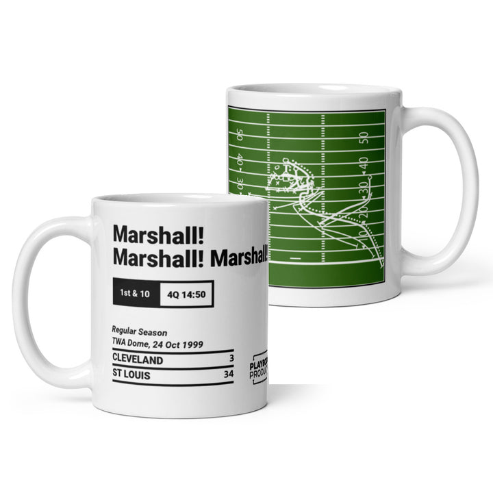 St. Louis Rams Greatest Plays Mug: Marshall! Marshall! Marshall! (1999)
