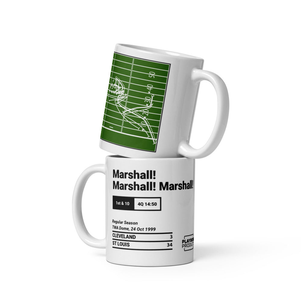 St. Louis Rams Greatest Plays Mug: Marshall! Marshall! Marshall! (1999)