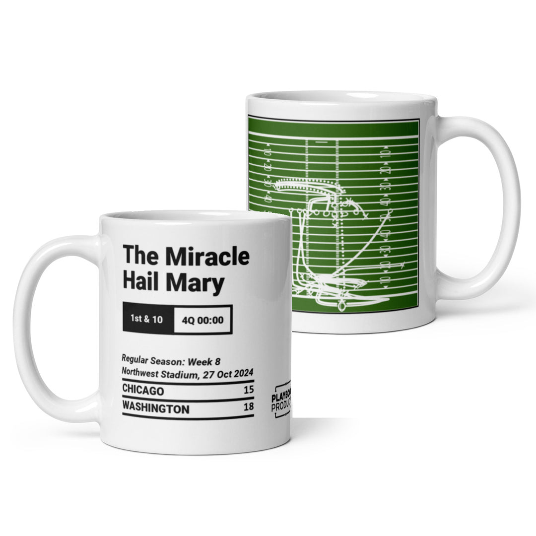 Washington Commanders Greatest Plays Mug: The Miracle Hail Mary (2024)