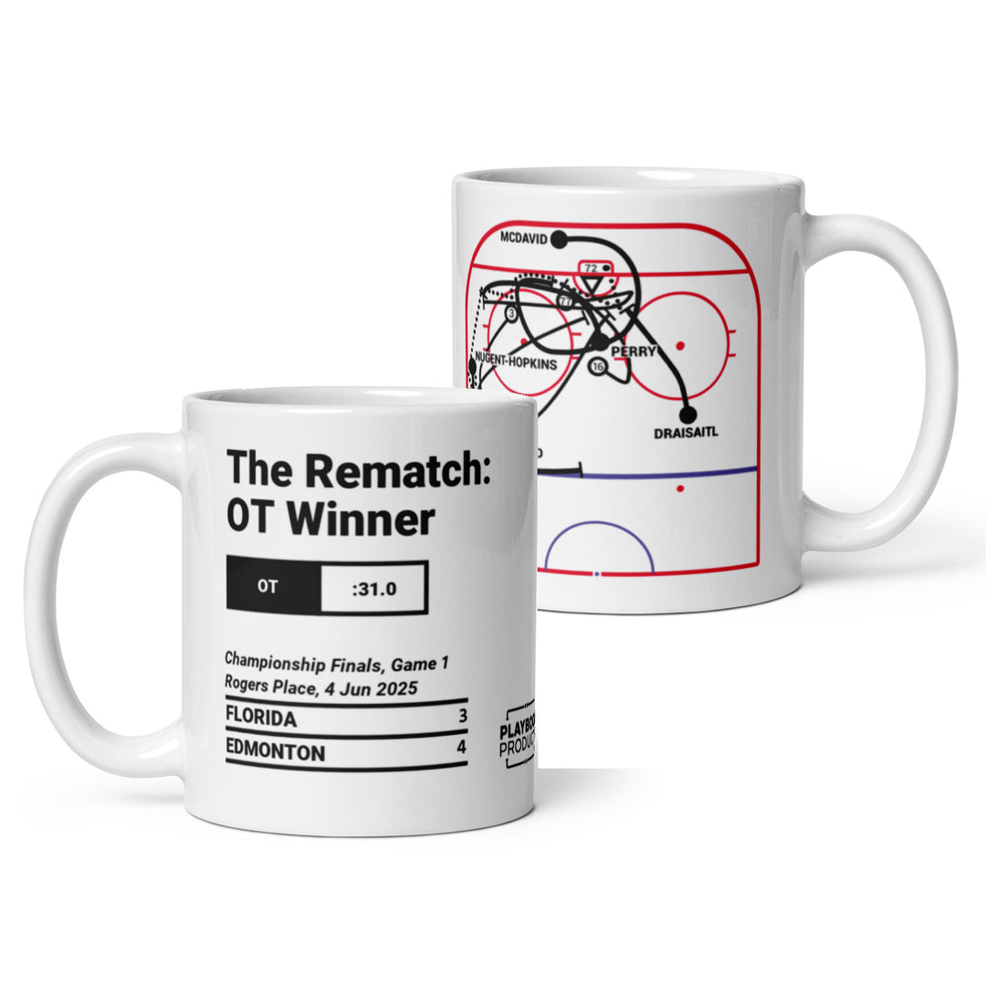 Edmonton Oilers Greatest Goals Mug: The Rematch: OT Winner (2025)