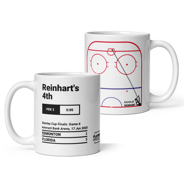 Florida Panthers Greatest Goals Mug: Reinhart's 4th (2025)