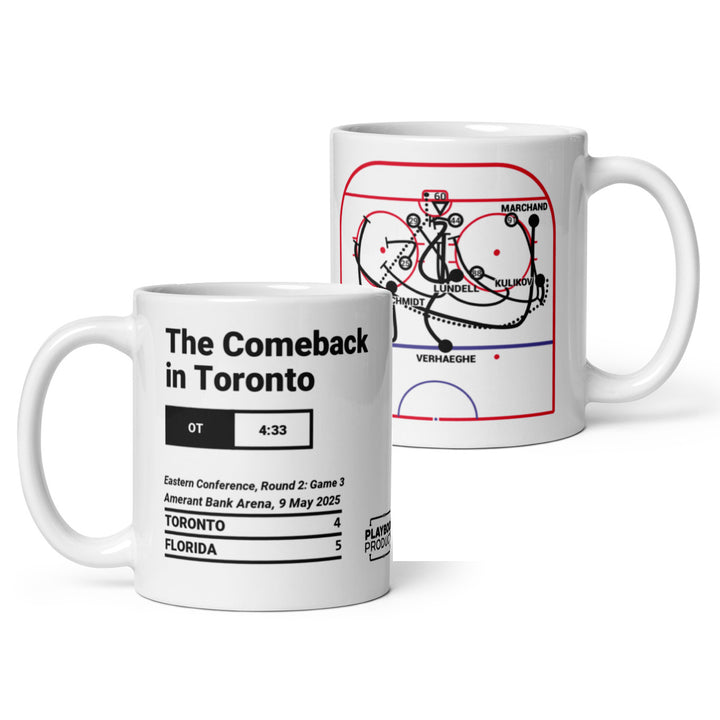 Florida Panthers Greatest Goals Mug: The Comeback in Toronto (2025)