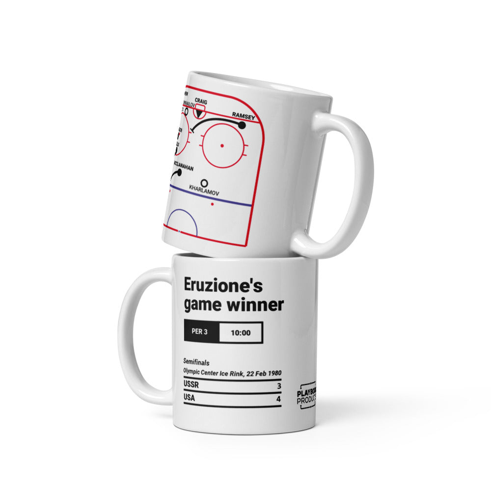 United States Men's National Hockey Team Greatest Goals Mug: Eruzione's game winner (1980)