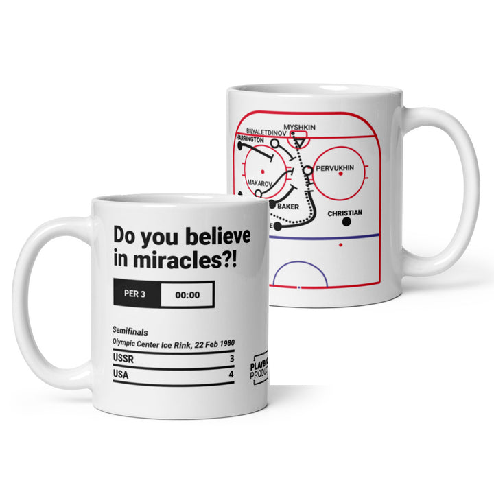 United States Men's National Hockey Team Greatest Goals Mug: Do you believe in miracles?! (1980)