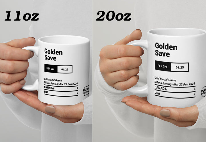 United States Men's National Hockey Team Greatest Goals Mug: Golden Save (2026)