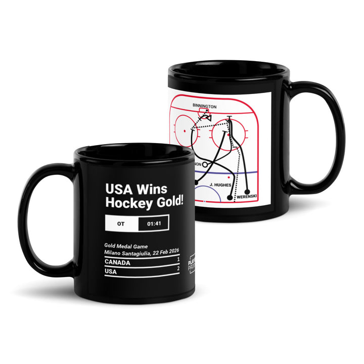 United States Men's National Hockey Team Greatest Goals Mug: USA Wins Hockey Gold! (2026)