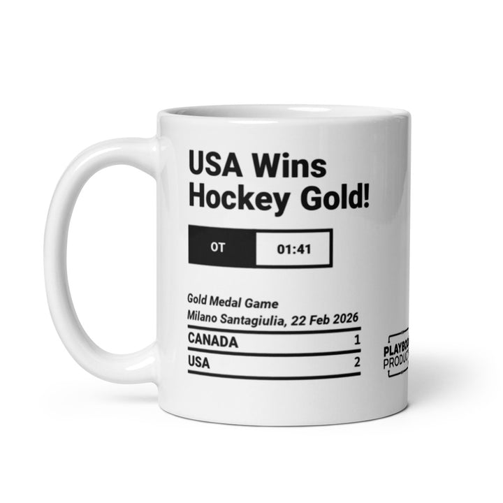 Greatest United States Men's National Hockey Team Goals Mug: USA Wins Hockey Gold! (2026)