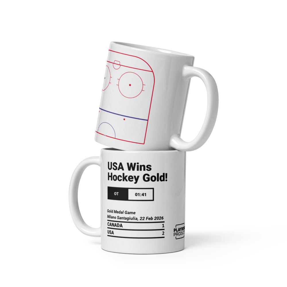 Greatest United States Men's National Hockey Team Goals Mug: USA Wins Hockey Gold! (2026)