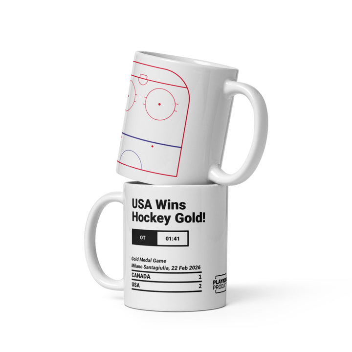 Greatest United States Men's National Hockey Team Goals Mug: USA Wins Hockey Gold! (2026)