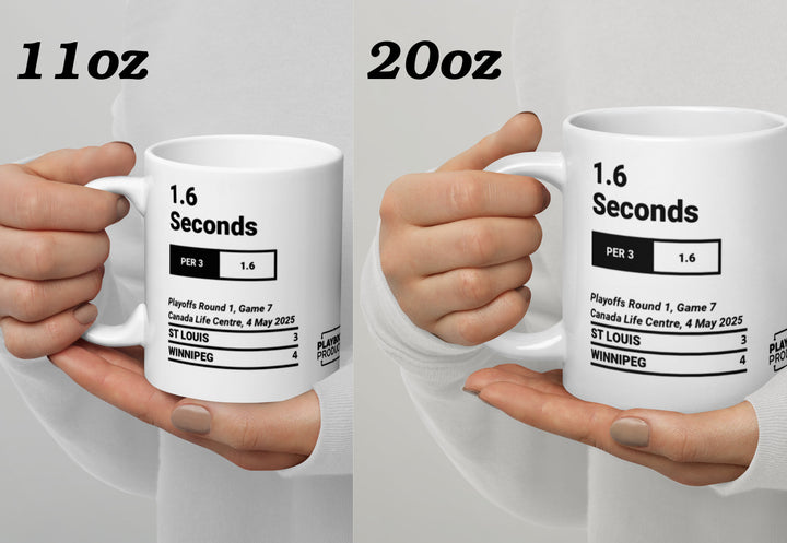 Winnipeg Jets Greatest Goals Mug: 1.6 Seconds (2025)