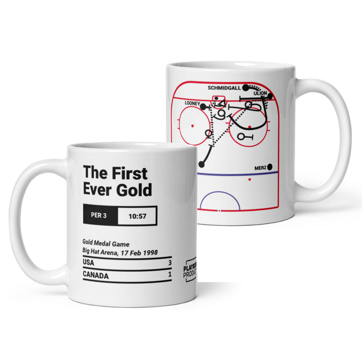 United States Women's National Hockey Team Greatest Goals Mug: The First Ever Gold (1998)