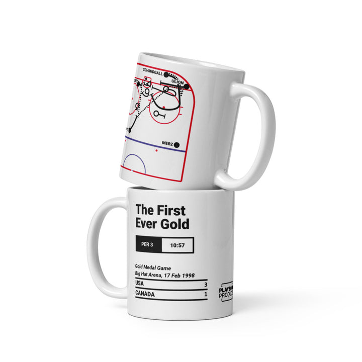 United States Women's National Hockey Team Greatest Goals Mug: The First Ever Gold (1998)