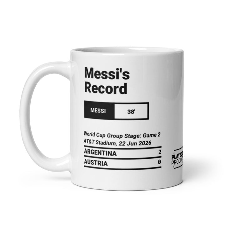 Argentina Greatest Goals Mug: Messi's Record (2026)