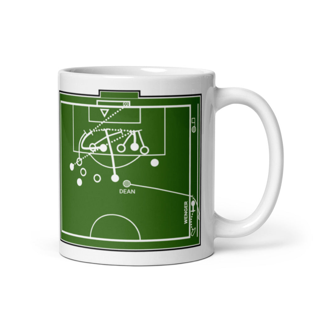 Arsenal Greatest Goals Mug: Arsene kicks a bottle (2009)