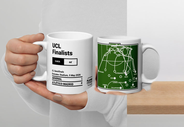 Arsenal Greatest Goals Mug: UCL Finalists (2026)