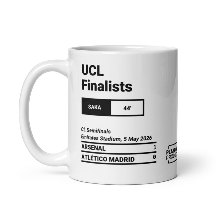 Arsenal Greatest Goals Mug: UCL Finalists (2026)