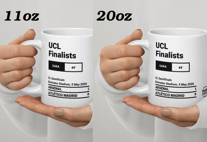 Arsenal Greatest Goals Mug: UCL Finalists (2026)