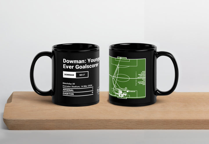 Arsenal Greatest Goals Mug: Dowman: Youngest Ever Goalscorer (2026)