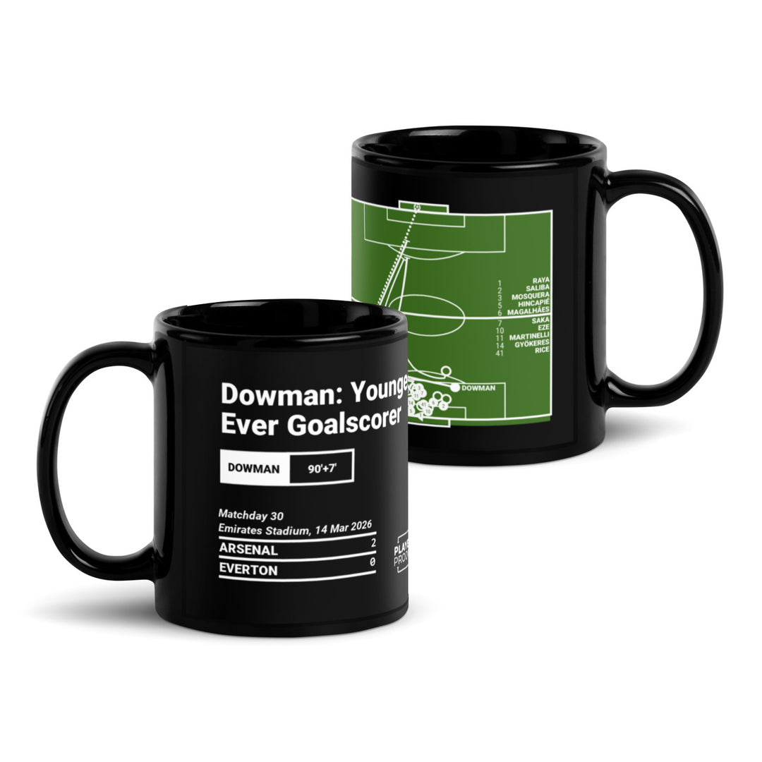 Arsenal Greatest Goals Mug: Dowman: Youngest Ever Goalscorer (2026)