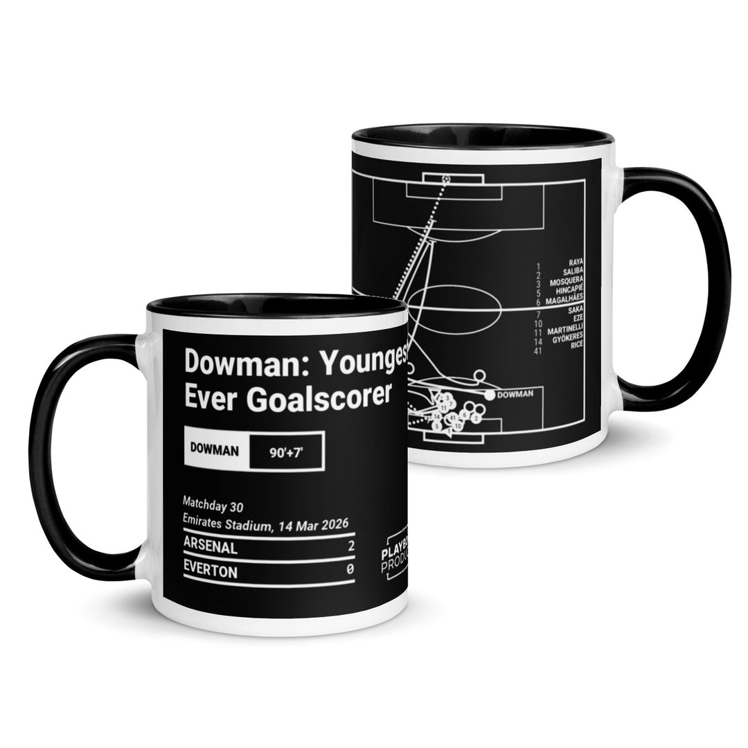 Arsenal Greatest Goals Mug: Dowman: Youngest Ever Goalscorer (2026)